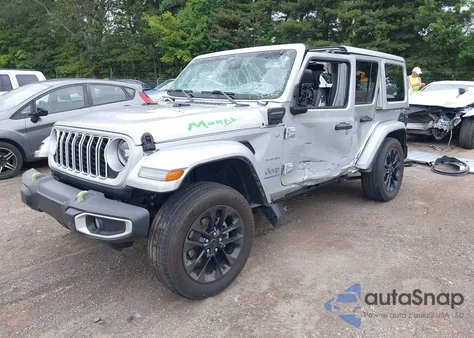 2024 Jeep Wrangler 4Xe Sahara 4Xe from USA, damaged, VIN 1C4RJXP64RW148427